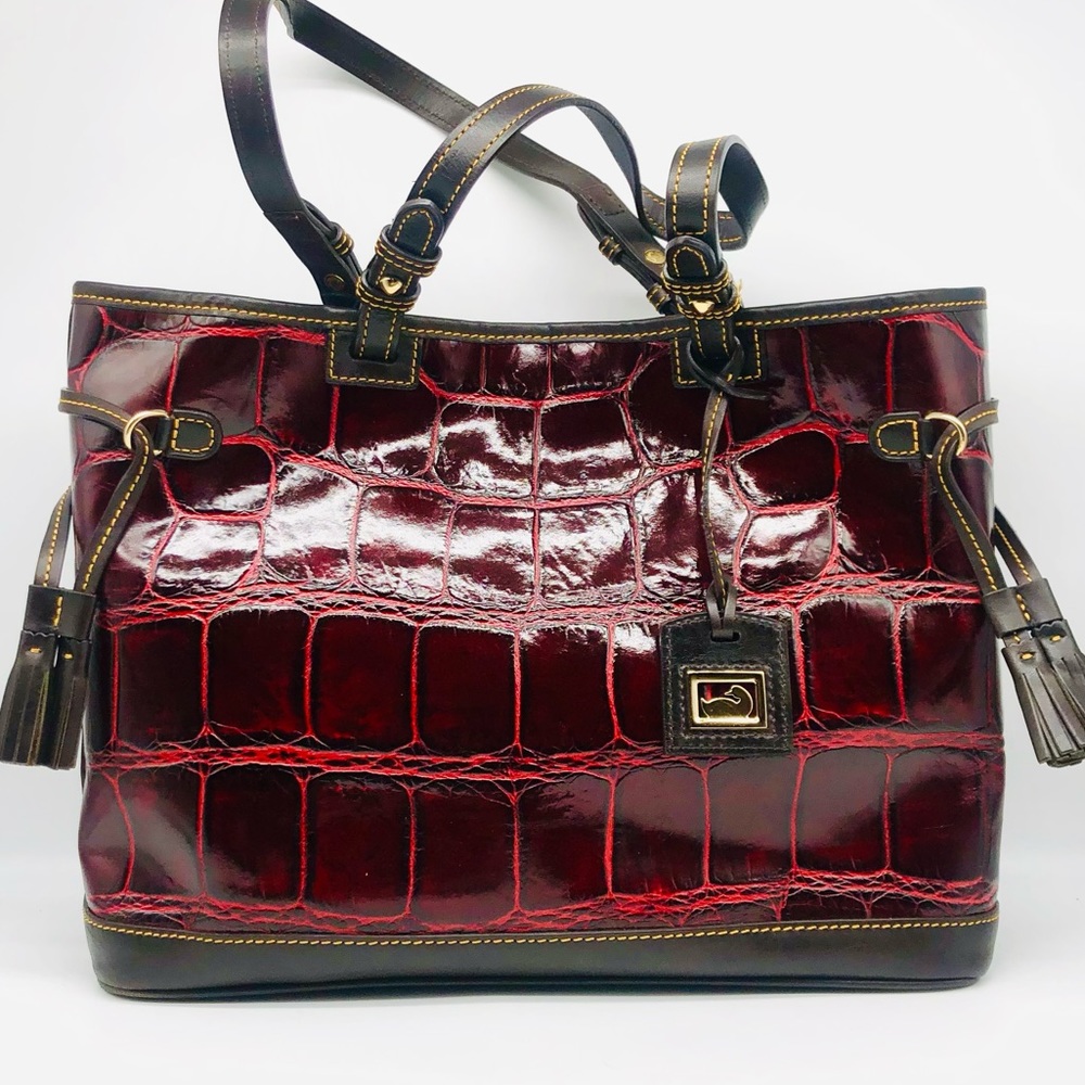 ❤️SALE🌺Dooney & Bourke croco embossed tote